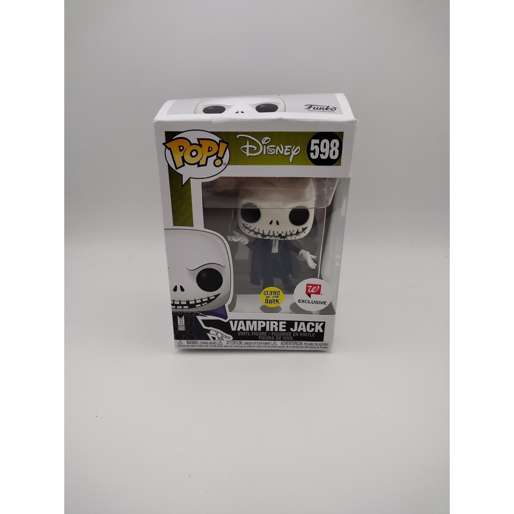 Funko Pop Vampire Jack Skellington #598 Disney GITD Glows Vinyl Figure Walgreens